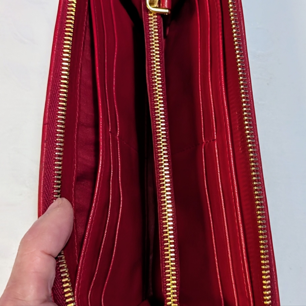 Miu Miu Pink and Red Western Design Wallet - Picture 11 of 14